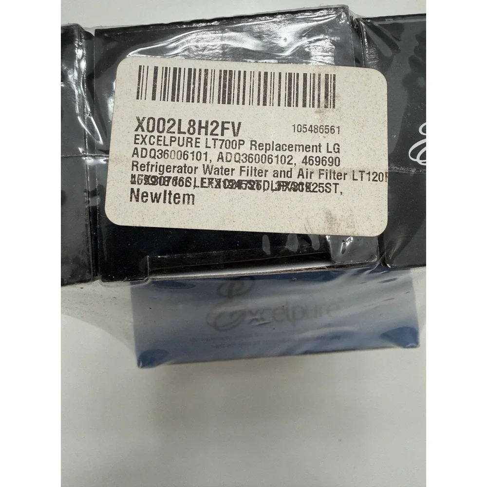 Excelpure EP-LT700P Water Filter 3 Pack + EP-AF004 Air Filter 3 Pack New.   5257